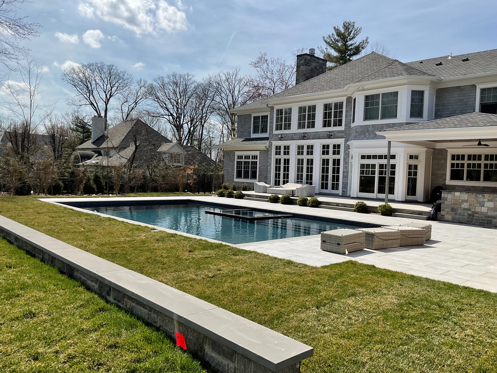Rectangle pool at luxury estate